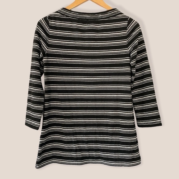 MAX Studio Striped 3/4 Sleeve Top - Picture 3 of 5